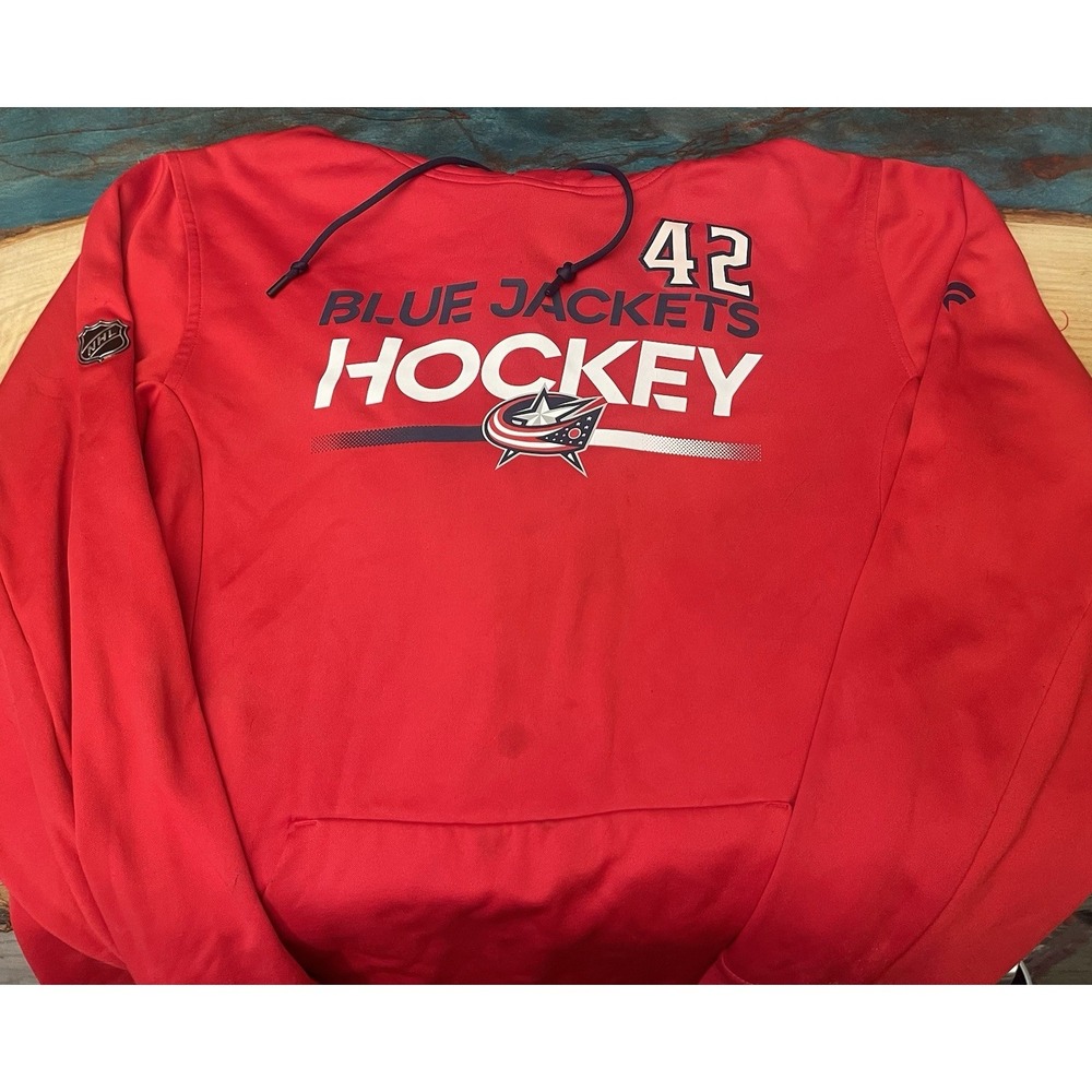Alexandre Texier #42 Columbus Blue Jackets (Team Hoodie) (Size L)